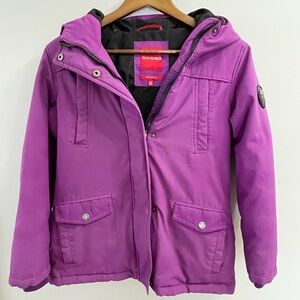 Ecko Ted Unlimited Girls Down Purple Puffer Jacket Size XL 14/16